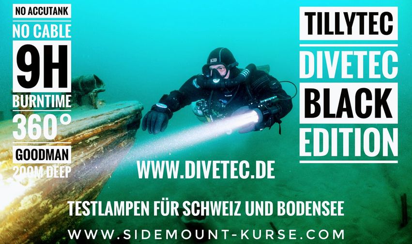 Tilly Tec Lampen zumSidemount Tauchen Tilly Tec Lampen von DiveTec zum Sidemount Tauchen